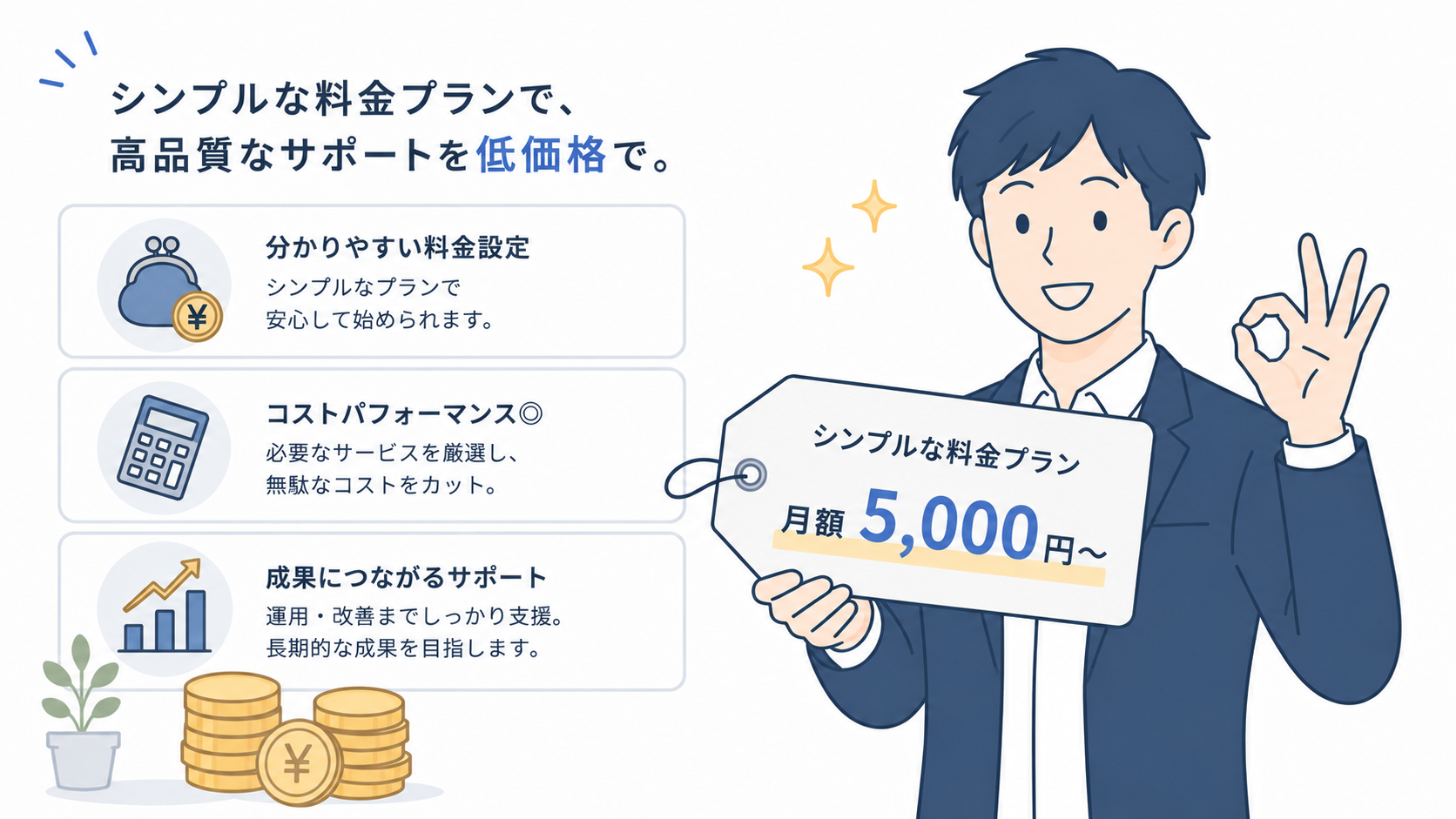 わかりやすい料金プラン